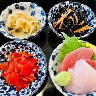 Side dishes of the kamameshi