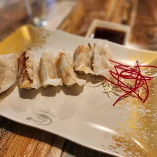 The gyoza is so good