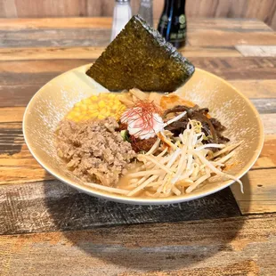Minced pork ramen