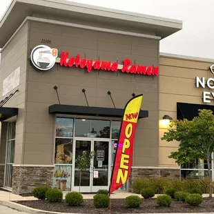 the front of the restaurant