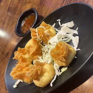 Fried chicken wontons