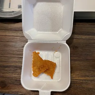 Chicken portion for Crispy Chicken Ramen. Rather small.