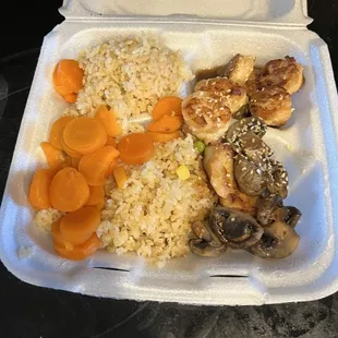 Hibachi scallops