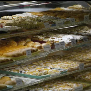 a variety of baked goods