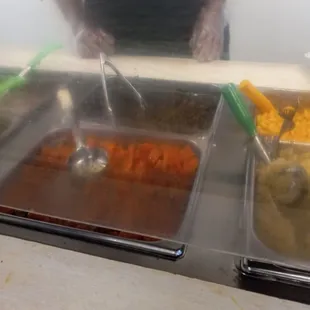  a variety of food items