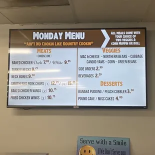 Monday Menu 11-2022