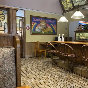 The sign is why I come here God has blessed us with this place to eat..