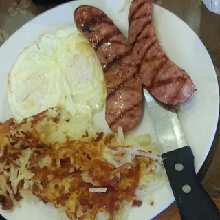 Alligator Sausage & Eggs