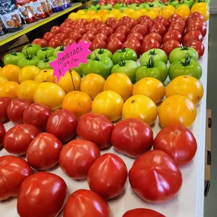 Fresh local tomatoes and produce