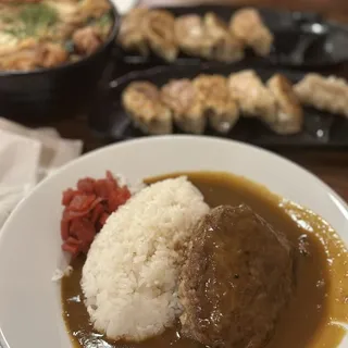Hamburg Steak Curry Rice