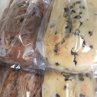 Sweet breads: banana walnut or chocolate chip