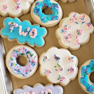 TWO Sweet: Donut themed cookies