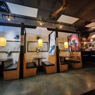 the interior of the restaurant