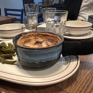 a plate of food on a table