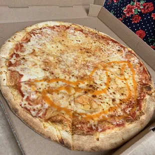 Cheese Pizza w. 1/2 buffalo sauce