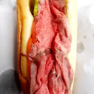 Kovacs -- roast beef hoagie