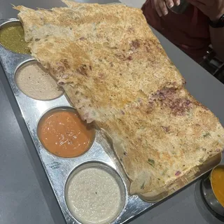 Onion Rava Dosa