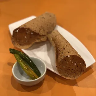 Papadam (free appetizer)