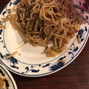 Pork chow mein