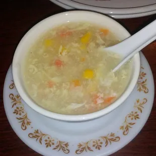 Mouth watering egg drop soup