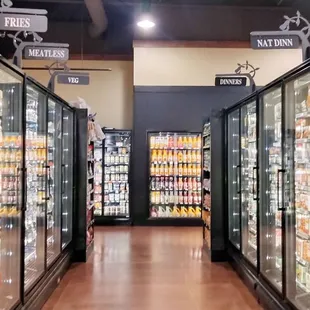 a row of refrigerators