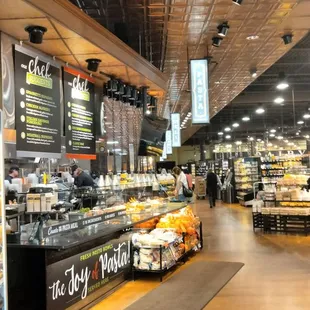 the inside of the store