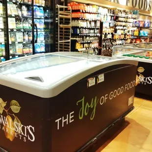 the store's ice cream display