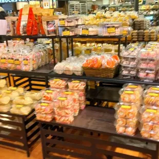 a variety of sweets on display