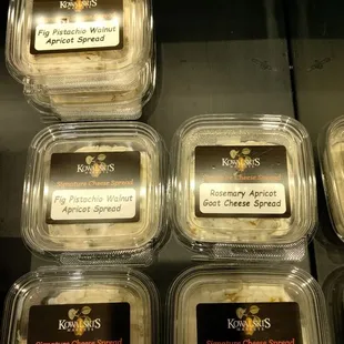 a variety of cheeses