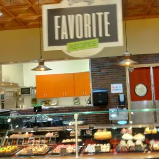 a display of pastries and pastries