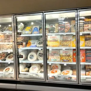 a variety of food items