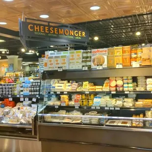 the cheese section