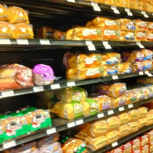 a variety of breads