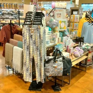 clothing on display