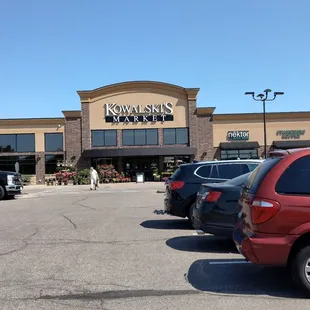 parking lot with cars