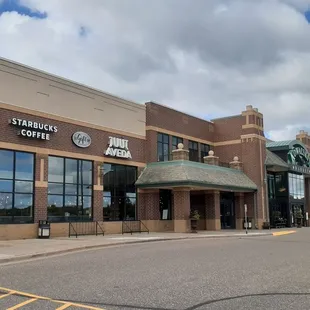 the outside of the building