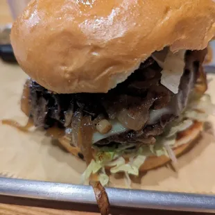 Shittake mushroom burger 3/5, wasnt too mushroomy but meat quality is great!