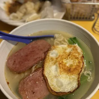 Two Fried Eggs & Luncheon Meat