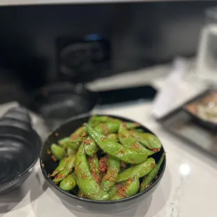 Garlic Spicy Edamame