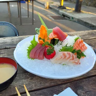 Another angle of our sashimi plate. A work of art, BRAVO