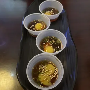 Quail egg shots