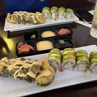 #D6. Fontana Roll and Las Vegas Roll with Miso Soup