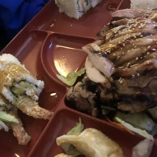 Chicken Teriyaki Bento Box with Tepura