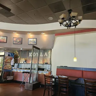 the interior of the restaurant