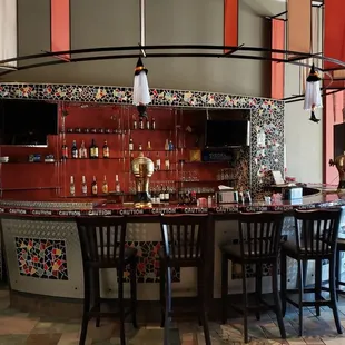 the interior of a restaurant