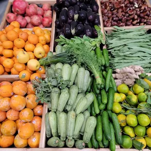 a variety of fruits and vegetables