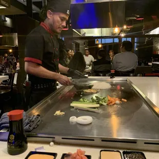 interior, sushi and sashimi