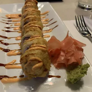 Bbq salmon roll