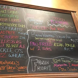 Specials and beer