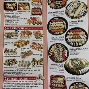 Takeout menu (September 2021)